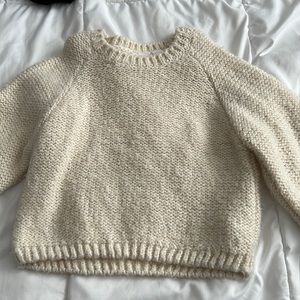 Zara little girls chunky knit sweater size 4-5years